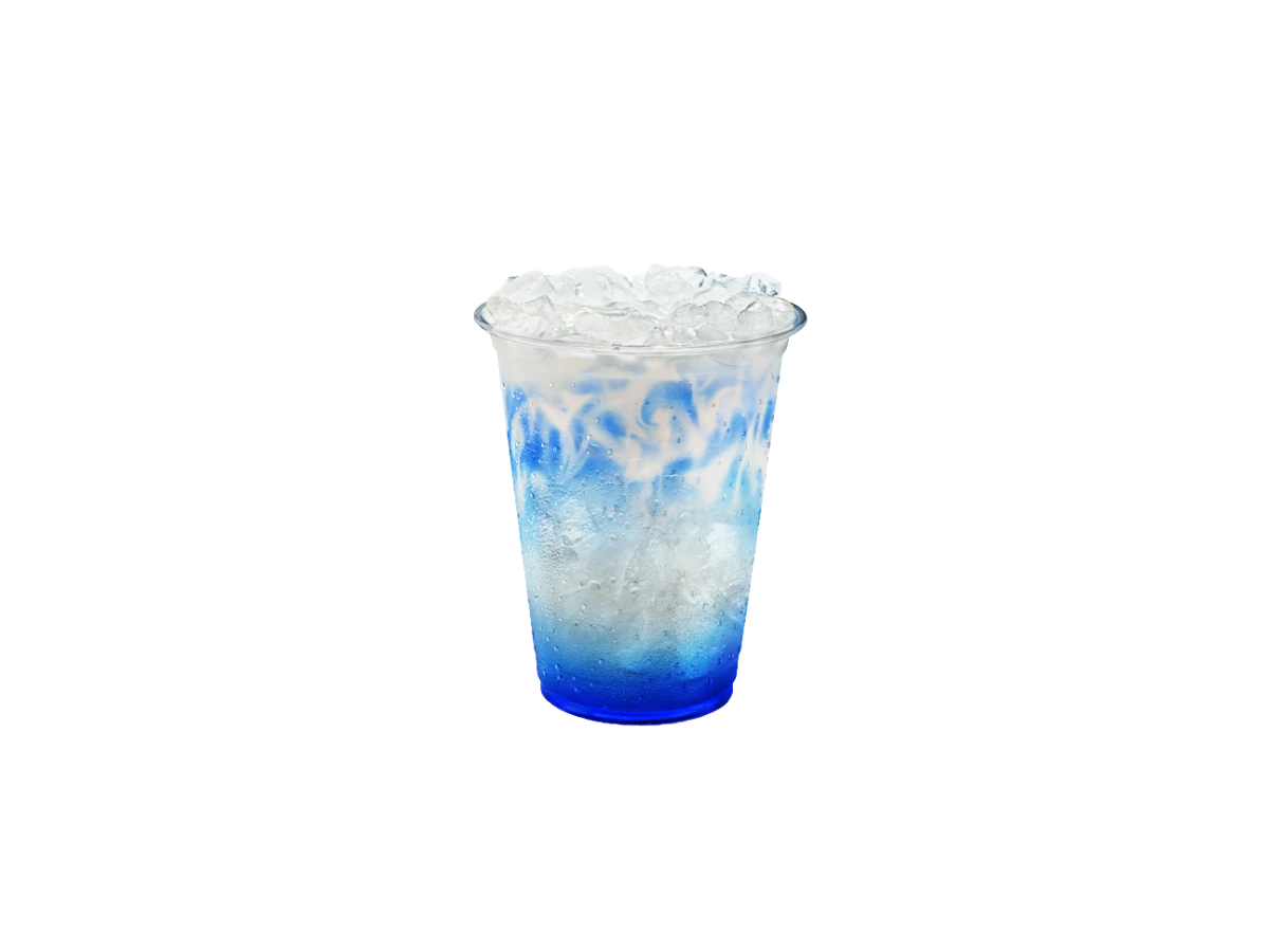 Blue Lagoon with Creamer at Hungry Jacks Australia