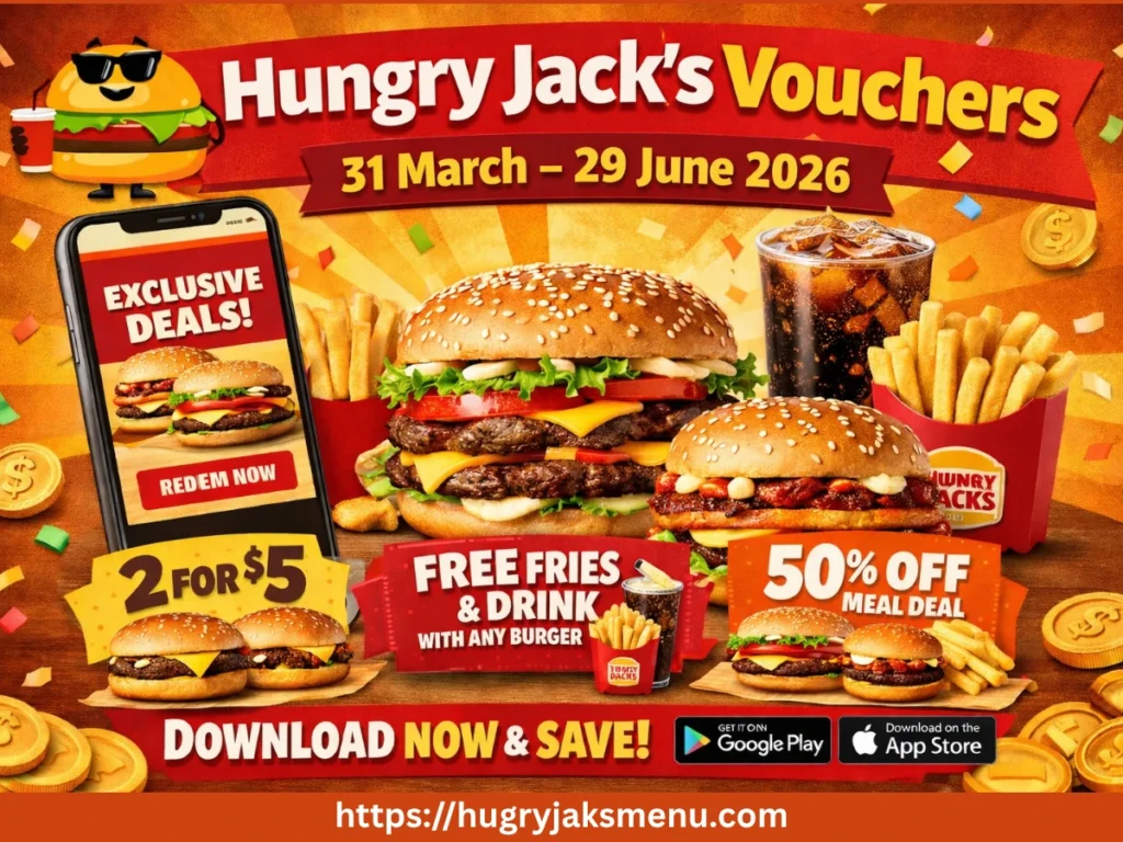Hungry Jack’s Vouchers 31 March – 29 June 2026